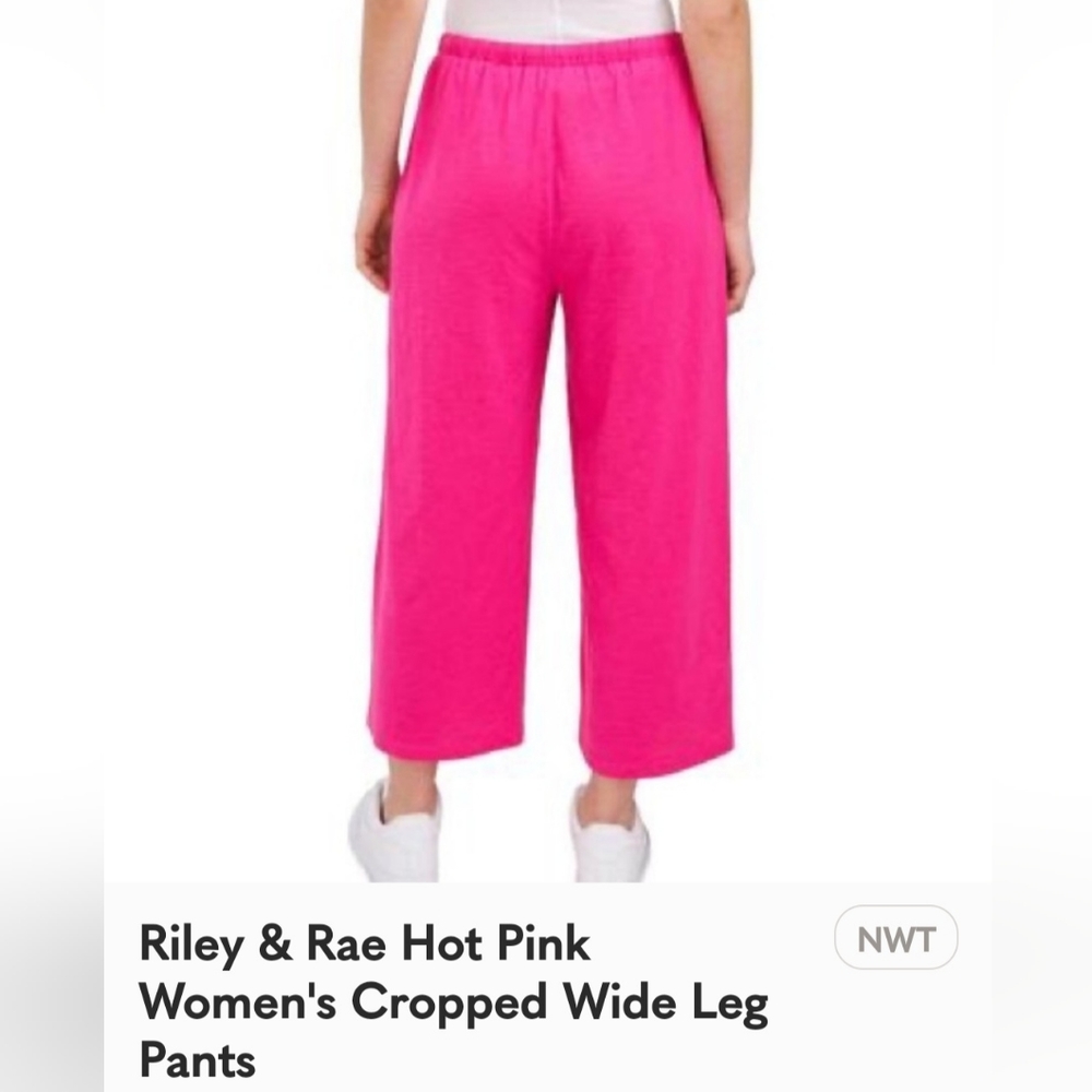 SUMMER BLOWOUT!! 2 PAIR.Riley and Rae NWT CROPPED DRAWSTRING size L & XL